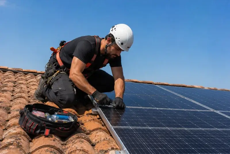 Maintenance et monitoring de panneaux solaires à Belz