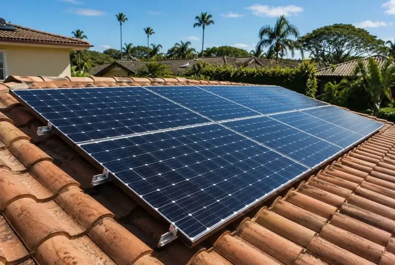 Installation de panneaux solaires à Belz